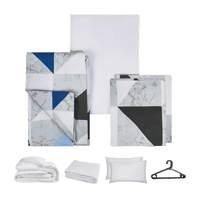 bedding-Geo Blue