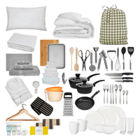 place-setting-2-bedding-Olive Check-Premium