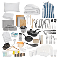 dining-sets-2-bedding-Slub Stripe Blue-Premium
