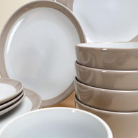 4x Person Deluxe Stoneware Dinner Sets