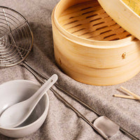 Bamboo three tier 20cm Steamer