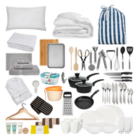 dining-sets-4 sets-bedding-Slub Stripe Blue