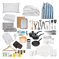 dining-sets-2 sets-bedding-Slub Stripe Blue