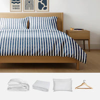 bedding-Slub Stripe Blue
