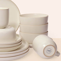 4x Person Deluxe Stoneware Dinner Sets
