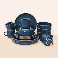 4x Person Deluxe Stoneware Dinner Sets