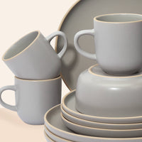 4x Person Deluxe Stoneware Dinner Sets