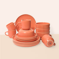 4x Person Deluxe Stoneware Dinner Sets
